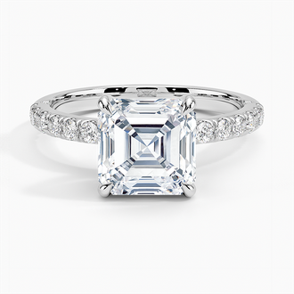 Diamond Accented Inner Impression Ring
