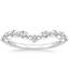 18K White Gold Curved Versailles Diamond Ring, smalltop view
