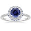 18KW Sapphire Audra Diamond Ring with Sapphire Accents (1/4 ct. tw.), smalltop view
