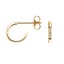 14K Yellow Gold Petite Diamond Huggie Earrings, smalladditional view 1