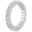 Platinum Oval Eternity Diamond Ring (3 ct. tw.), smallside view
