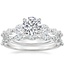 18K White Gold Three Stone Versailles Diamond Ring (1/2 ct. tw.) with Joelle Diamond Ring