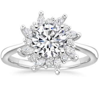 Unique Diamond Halo Ring