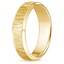 18K Yellow Gold Beveled Edge Aspen Wedding Ring, smallside view