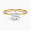 18K Yellow Gold Channing Ring, smalltop view