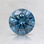 0.80 Ct. Fancy Intense Greenish Blue Round Lab Created Diamond