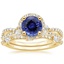 18KY Sapphire Luxe Willow Halo Diamond Bridal Set (5/8 ct. tw.), smalltop view