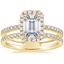 18K Yellow Gold Linnia Halo Diamond Ring (2/3 ct. tw.), smalltop view