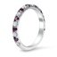 White and Purple Diamond Wedding Ring, smallview
