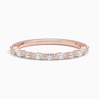 Delicate Versailles Diamond Ring (1/4 ct. tw.) in 14K Rose Gold