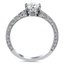 Regalia Ring with Bezel Set Diamond Accents, smallside view