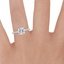 18K White Gold Lissome Diamond Ring (1/10 ct. tw.), smallzoomed in top view on a hand