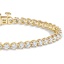 18K Yellow Gold Three-prong Lab Created Diamond Tennis Bracelet (4 ct. tw.), smalladditional view 2