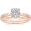14K Rose Gold Avery Diamond Ring with Aimee Diamond Ring