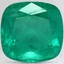 10.7x10.5mm Premium Cushion Emerald