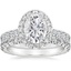 PT Moissanite Luxe Sienna Halo Diamond Bridal Set (1 3/8 ct. tw.), smalltop view