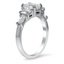 Trapezoid and Tapered Baguette Five Stone Engagement Ring, smallview