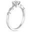 18KW Aquamarine Tiara Diamond Ring (1/10 ct. tw.), smalltop view