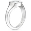 Platinum Fairfax Diamond Signet Ring, smallside view