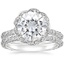 18KW Moissanite Nova Diamond Bridal Set (3/4 ct. tw.), smalltop view