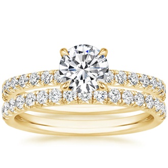 18K Yellow Gold Amelie Diamond Bridal Set