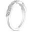 18K White Gold Florette Diamond Ring, smallside view