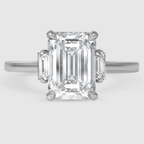 vertical baguette diamond ring