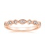 14K Rose Gold Tiara Diamond Ring (1/10 ct. tw.), smalltop view
