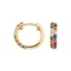 14K Yellow Gold Confetti Hoop Earrings, smalladditional view 1