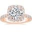 14K Rose Gold Estelle Diamond Ring (3/4 ct. tw.), smalltop view