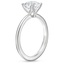 18KW Sapphire Satin Petite Elodie Ring, smalltop view