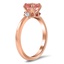 Ombré Ruby and Peach Sapphire Diamond Ring, smallview