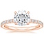 Rose Gold Moissanite Luxe Amelie Diamond Ring