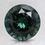 8.1mm Unheated Teal Round Sapphire
