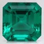 9mm Asscher Lab Created Emerald