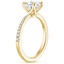 18K Yellow Gold Elena Diamond Ring, smallside view