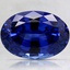 10x7mm Blue Oval Lab Created Sapphire