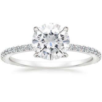 Moissanite Demi Lab Diamond Ring (1/3 ct. tw.)