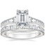 18K White Gold Amalfi Diamond Ring with Gemma Diamond Ring (1/2 ct. tw.)
