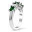 Five Stone Emerald and Diamond Ring, smallview