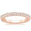 14K Rose Gold Delicate Antique Scroll Eternity Diamond Ring (2/5 ct. tw.), smalltop view