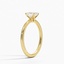18K Yellow Gold Petite Elodie Solitaire Ring, smallside view