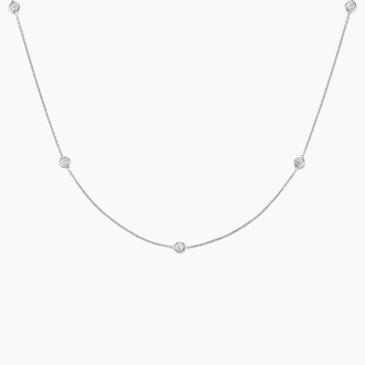 Bezel Diamond Strand Necklace (1/4 ct. tw)