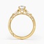 18K Yellow Gold Simply Tacori Three Stone Marquise Diamond Ring, smallside view