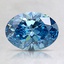 1.14 Ct. Fancy Vivid Blue Oval Lab Created Diamond