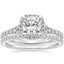 Platinum Joy Diamond Ring (1/3 ct. tw.) with Luxe Ballad Diamond Ring (1/4 ct. tw.)