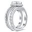 Double Band Pave Halo Diamond Ring, smallview
