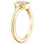 18K Yellow Gold Palisade Diamond Signet Ring, smallside view