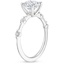 18KW Sapphire Aimee Diamond Ring, smalltop view