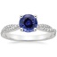 18KW Sapphire Petite Luxe Twisted Vine Diamond Ring (1/4 ct. tw.), smalltop view
